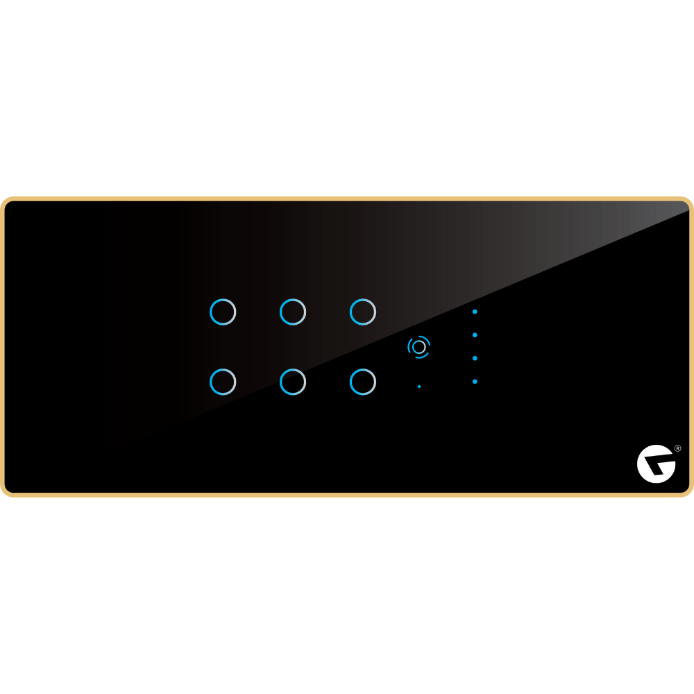 6M Smart WiFi wall switch (6 Switch + 1 Fan) For Fully Customization - Call 818181-0654