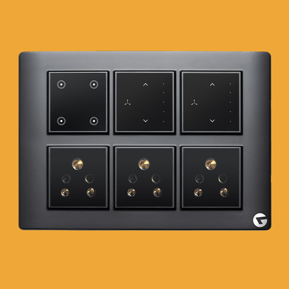 Buy L&G 12M WiFi Switch Board | Smart Switches for Home | German Technology meets Indian Standards (Size: 12M - 220 x 160 x 45 mm)