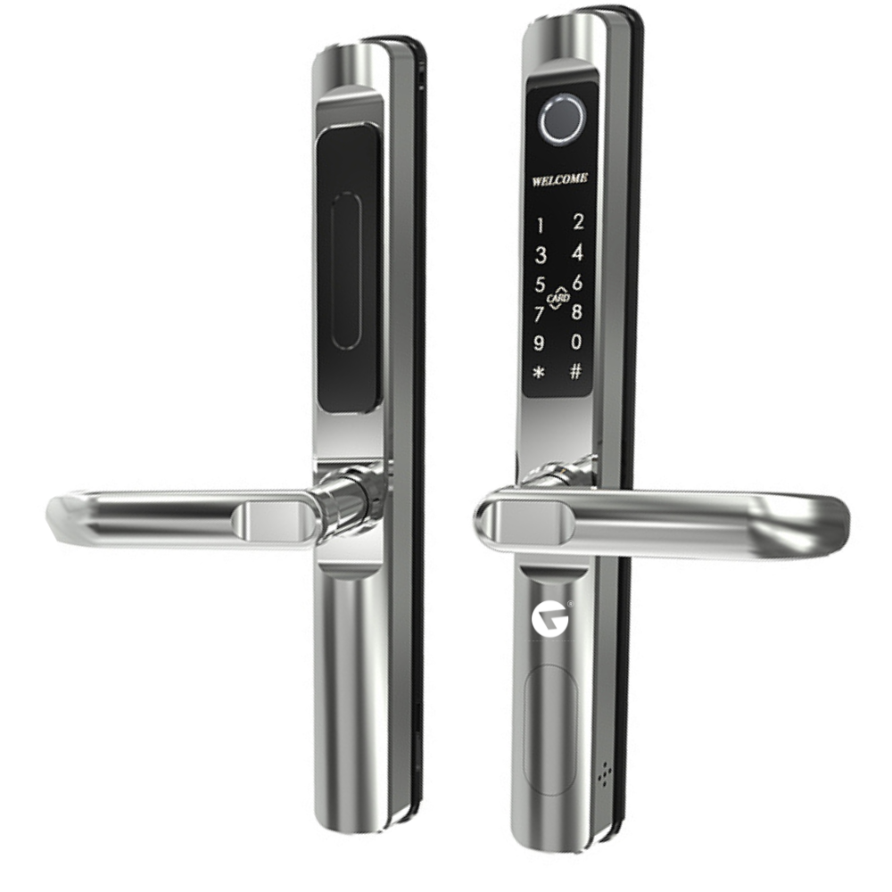 L&G Smart Door Lock S614 – Ultimate 5-in-1 Security with Sleek Stainless Steel Design