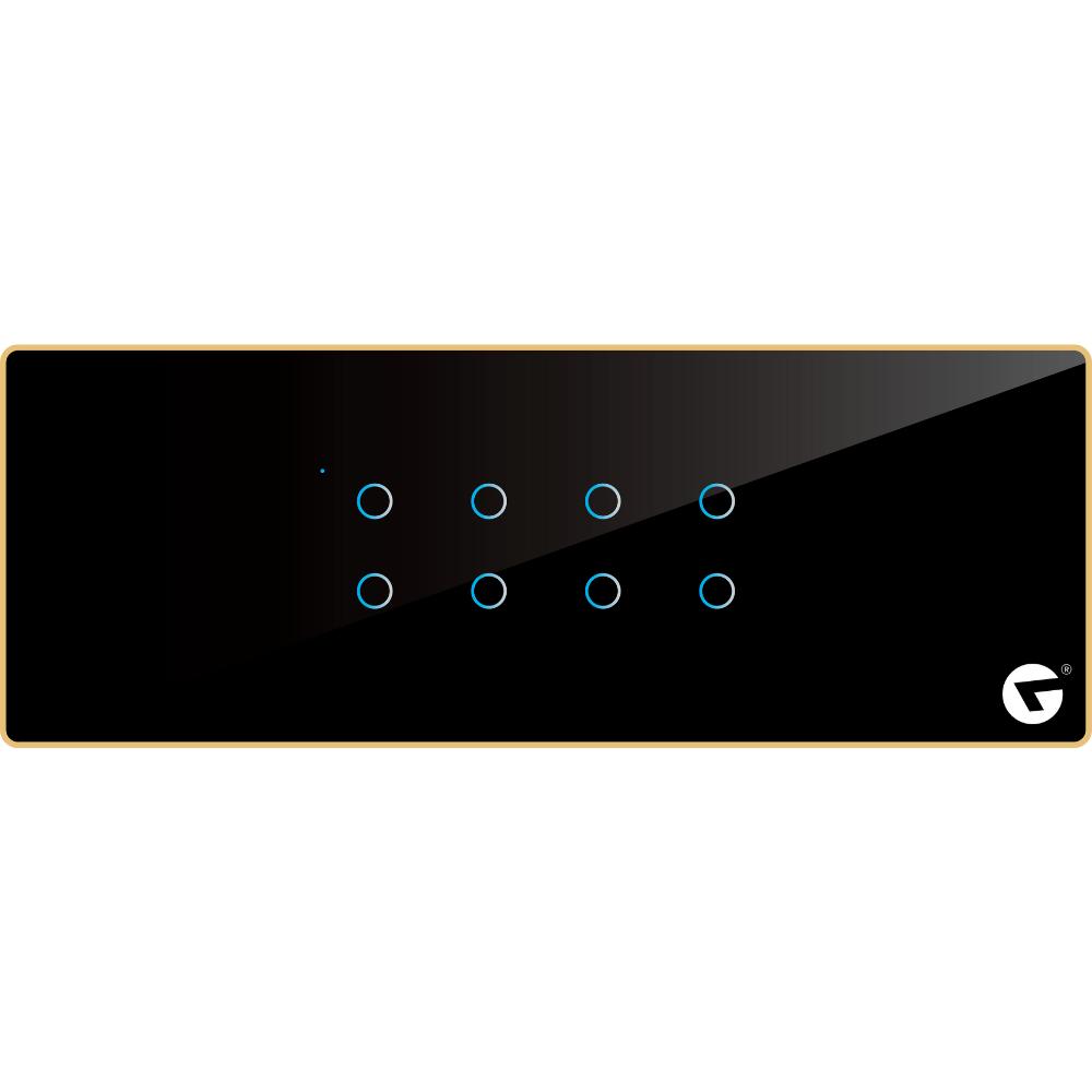 L&G 8M Smart switch panel for home automation (8 Switch) - Acrylic & Glass for Full Customization - Call 818181-0654