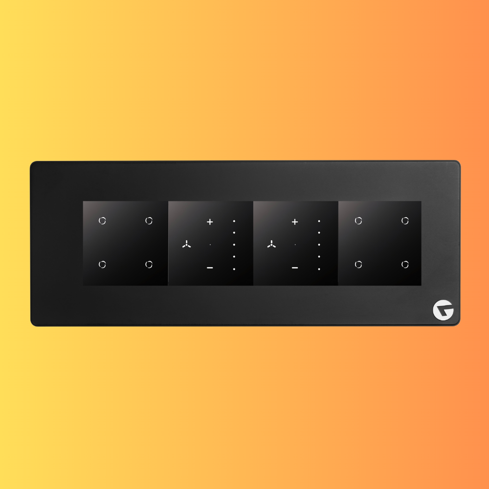 L&G 8M Smart Touch Switch Board | WiFi Switch & Touch Panel | Alexa & Google Compatible (Size: 8M Horizontal – 250 x 95 x 45 mm)