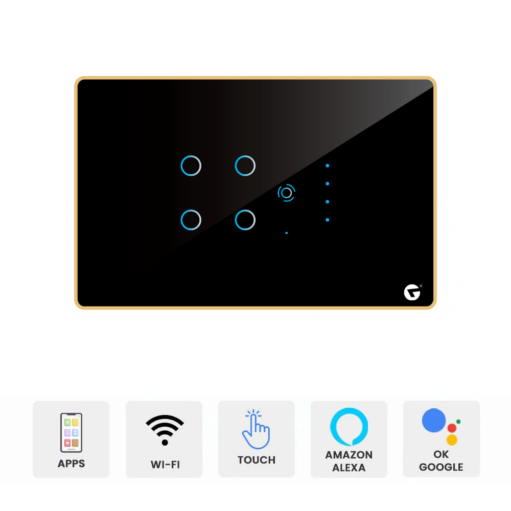 L&G 4M Smart Switch Panel For Home (4 Switch + 1 Fan) For Fully Customization - Call 818181-0654