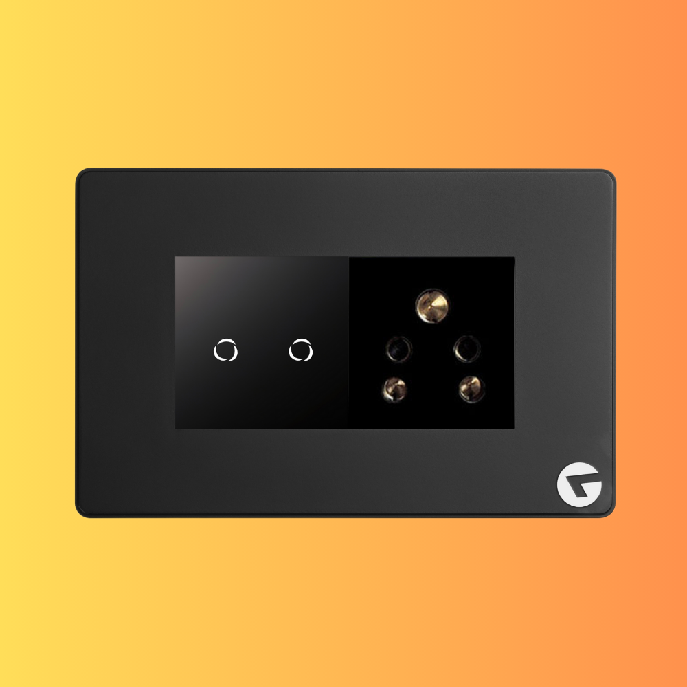 L&G 4 Modular WiFi Smart Switch Board | Smart Touch Switch – German Expertise, Made for Indian Homes (Size: 150 x 95 x 45mm)