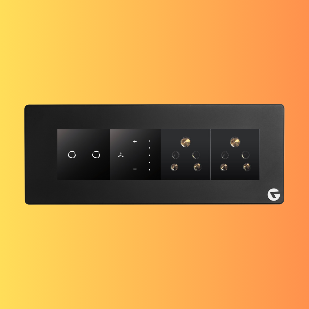 L&G 8M Smart Switch Panel | Designed by German Engineers (Size: 8M – 250 x 95 x 45 mm)