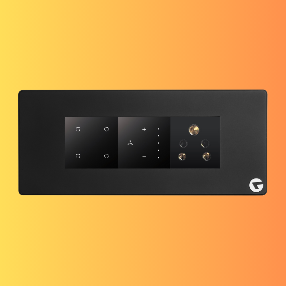 L&G 6M Smart Switch Board | WiFi Smart Touch Panel | Alexa & Google Compatible (Size: 220 x 95 x 45 mm)