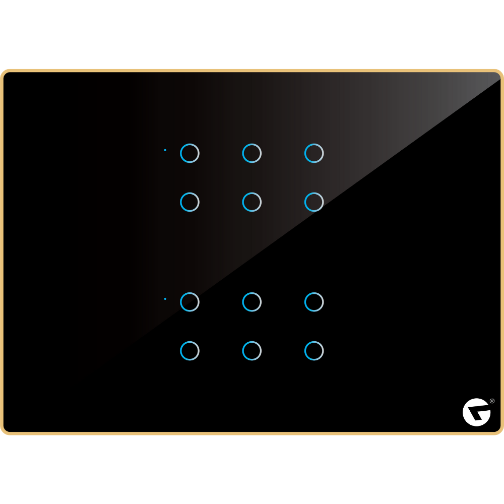 L&G 12M Best High-Quality Smart Switch Panel (12 Switch) - Acrylic & Glass for Full Customization - Call 818181-0654