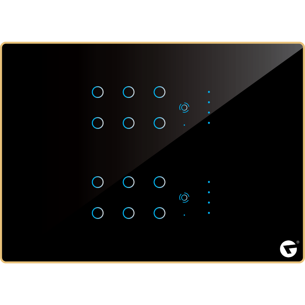 L&G 12M Best Smart Automation Switch Panel (12 Switch + 2 Fan) - Acrylic & Glass for Full Customization - Call 818181-0654