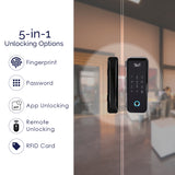 L&G Glass Smart Door Lock Video Doorbell Security Combo | Smart Technology With German Engineering
