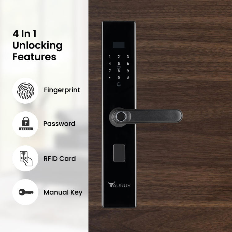 L&G Smart Door Lock for Home | Affordable Fingerprint Lock | Best Smart Door Lock in India | Included 12 Months Warranty | Free Installation Pan India