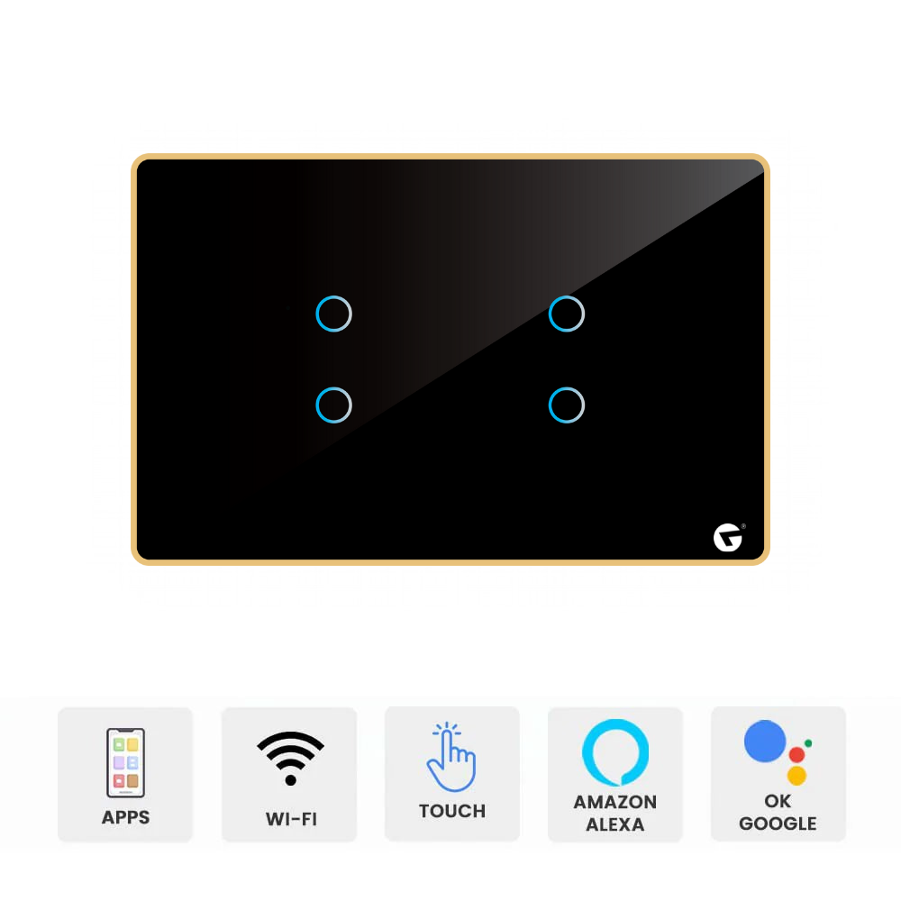 L&G 4M Smart Switch Panel For Home Automation (4 Switch) – For Fully Customization, Call 818181-0654