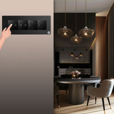 L&G 8M Smart Touch Switch Plate | Designed by German Engineers to Fit Indian Standards (Size: 8M Horizontal β 250x 95 x 45 mm)