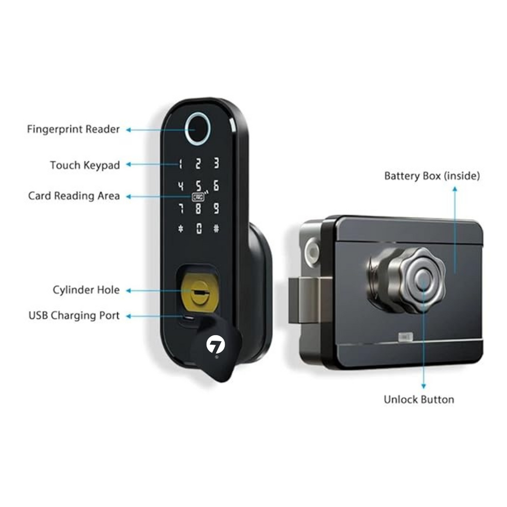 L&G Handless Smart door lock and video doorbell Security Combo | Smart Technology With German Engineering
