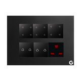 Buy L&G 12M Smart Touch Switch Board | Smart Switch for Home | Smart Technology & German Expertise (Size: 12M - 220 x 165 x 45 mm)