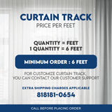 L&G Smart Curtain Track (Price Per Feet) | 6 to 12 Feet | Super Silent, Noise-Free (PVC Coated Track) | Pan India Delivery