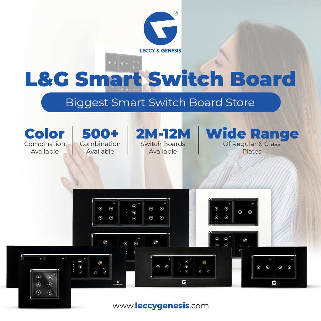 Enhance the beauty and functionality of home with a smart switch board