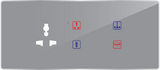 6M Smart Energy-Efficient Switch Panel (4 Switch + 1 Socket) For Fully Customization - Call 818181-0654