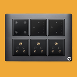 Buy L&G 12M WiFi Switch Board | Smart Switches for Home | German Technology meets Indian Standards (Size: 12M - 220 x 160 x 45 mm)