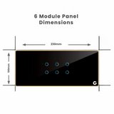 L&G 6M Smart Touch Switch Panel (6 Switches) -  For Fully Customization | Call 818181-0654