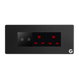L&G 6M WiFi Smart Touch Switch Board | Smart Switch for AC, Geyser, Lights & Fans (Size: 220 x 95 x 45 mm)