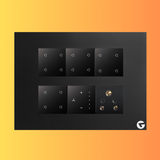 L&G 12M Wi-Fi Smart Switch Board (16 Switches + 1 Fan + 1 Socket) | Alexa & Google Compatible | Smart Touch Switch (Size: 12M – 220 x 165 x 45 mm)