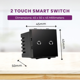 L&G 2 Touch Goldmedal Fit WiFi Smart Switch | Smart Switch For AC | Compatible With Alexa, Google Home, Apple Siri Shortcut