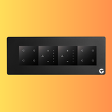 L&G 8M Smart Touch Switch Board | WiFi Switch & Touch Panel | Alexa & Google Compatible (Size: 8M Horizontal – 250 x 95 x 45 mm)