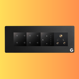 L&G 8M Smart Switch Board for Home | Compatible with Alexa & Google Assistant (Size: 8M – 262 x 90 x 45 mm)
