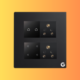 L&G 8M WiFi Smart Switch Panel with 16A Smart Switch | Compatible with Alexa, Google & Siri (Size: 8M Square – 155 x 165 x 45 mm)