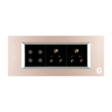 L&G 6 Modular WiFi Smart Touch Switch Board | German Technology meets Indian Standards (Size: 6M- 220 x 90 x 45 mm)
