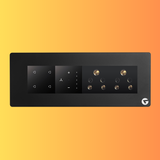 L&G 8M Smart Switch Board | WiFi Switch & Smart Fan Regulator | German Technology Meets Indian Standards (Size: 8M Horizontal – 262 x 90 x 45 mm)