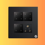 L&G 8M Smart Touch Switch Board | Smart Switch for Lights | Alexa & Google Compatible (Size: 8M Square – 155 x 165 x 45 mm)