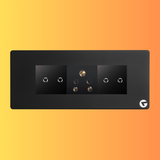 L&G 6M 16A Smart Switch Board | WiFi Touch Panel | Alexa & Google Compatible (Size: 220 x 95 x 45 mm)