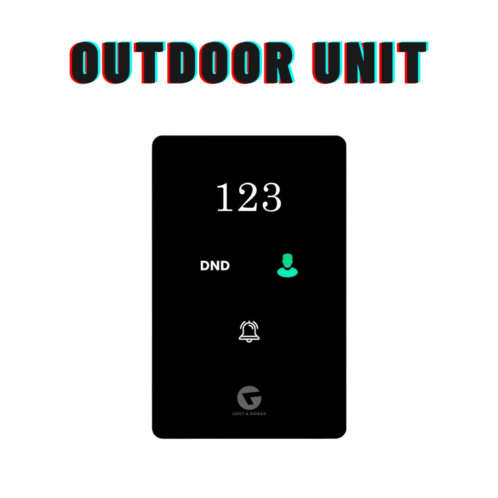 L&G Hotel DND ( Do Not Disturb ) Led Touch Panel | Acrylic &  Glass Tempered Panel | Indoor & Outdoor Unit