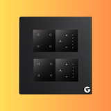 L&G 8M Smart Touch Switch Board with Fan Regulator | German Technology | WiFi Smart Switch (Size: 8M Square – 155 x 165 x 45 mm)
