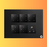 L&G 12M Smart Switch Board (12 Switches + 2 Fan Controllers + 1 Socket) | Alexa Compatible | Designed using the latest German Technology | Smart Touch Switch for Home