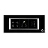 L&G 6 Modular Smart Switch Board| WiFi Smart Touch Switch | German Technology meets Indian Standards (Size: 6M- 220 x 90 x 45 mm)