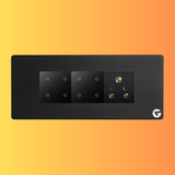 L&G 6M Modular WiFi Smart Touch Switch Board | Alexa & Google Compatible (Size: 220 x 95 x 45 mm)