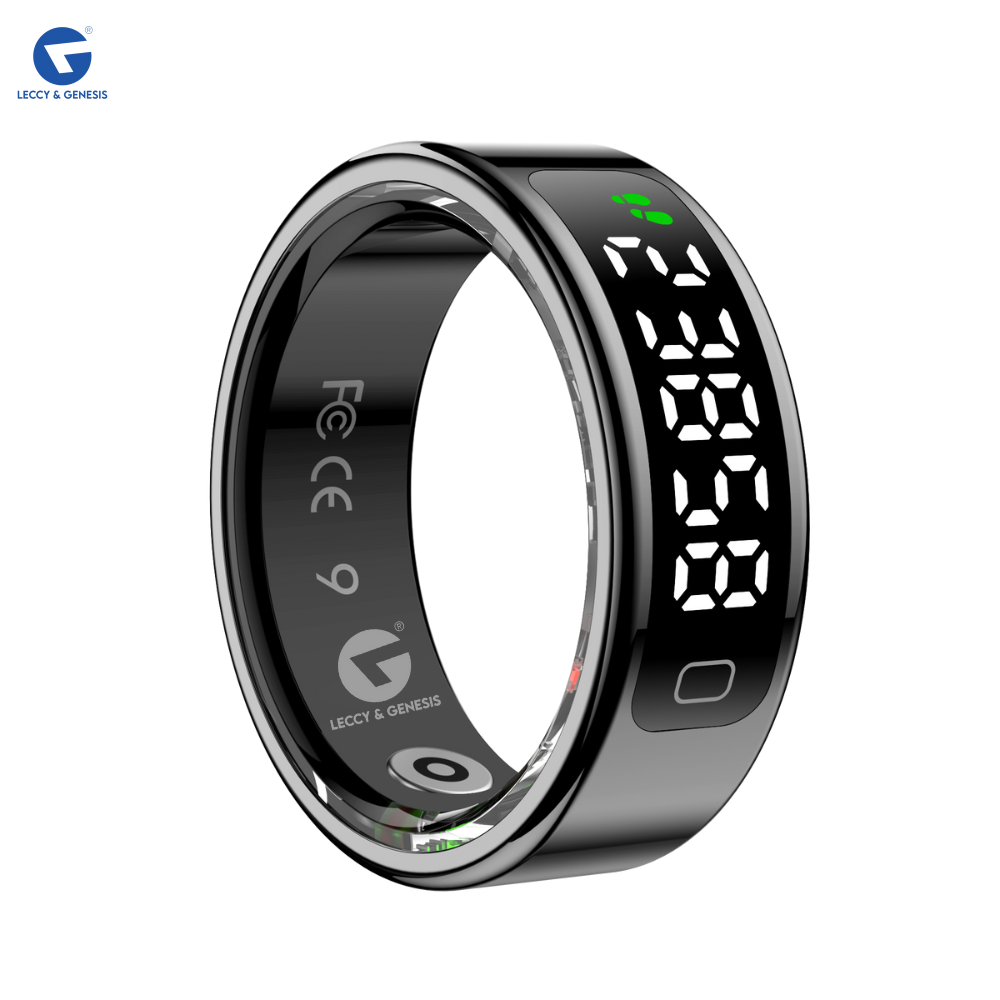 L&G Smart Ring | 7+ Day Battery | Sleep, Fitness, Nutrition, Stress | Track Steps, VO2 Max | Smart Ring for Men & Women | Stainless Steel Glossy