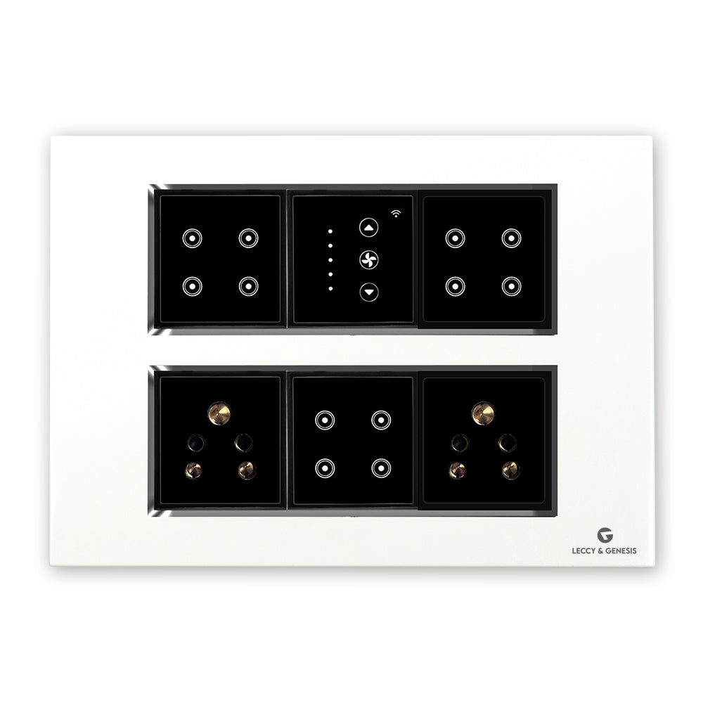 L&G Smart Switch Board | 12 Module Wifi Touch Switch Board | – Leccy ...