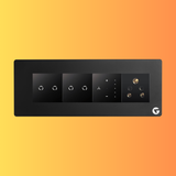 L&G 8M Smart Switch Panel | WiFi Touch Switch with Alexa & Google (250 x 95 x 45 mm)