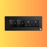 L&G 8M Smart Switch Board | WiFi Smart Touch Panel | Alexa & Google Compatible (Size: 8M Horizontal – 250 x 95 x 45 mm)