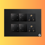 L&G 12M Smart Switch Board (8 Switches + 2 Fan + 2 Sockets) | German Technology Meets Indian Standards (Size: 12M - 220 x 165 x 45 mm)