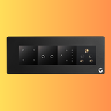 L&G 8M Smart Touch Switch Board | Smart Technology & German Expertise | Alexa & Google Compatible (Size: 8M Horizontal – 250 x 95 x 45 mm)