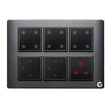 Buy L&G 12M Smart Switch Board Alexa Compatible | Designed using the latest German technology | Smart Touch Switch for Home (Size: 12M- 220 x 160 x 45 mm)