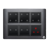 Buy L&G 12M Smart Touch Switch Board | Smart Switch For Home | Smart Technology and German Expertise (Size: 12M- 220 x 160 x 45 mm)