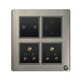 L&G 8 Modular Smart Switch Panel | Designed by German Engineers (Size: 8M - 262 x 90 x 45 mm)