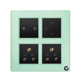 L&G 8 Modular Smart Switch Panel | Designed by German Engineers (Size: 8M - 262 x 90 x 45 mm)