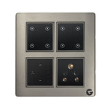 Buy L&G Smart Switch Board for Home | Compatible with Alexa & Ok Google (Size: 8M - 262 x 90 x 45 mm)