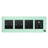 L&G 8 Modular Smart Switch Panel | Designed by German Engineers (Size: 8M Horizontal- 262 x 90 x 45 mm)