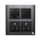 L&G 8 Modular Smart Switch, Wifi Smart Fan Regulator | German Technology meets Indian Standards (Size: 8M Square- 154 x 160 x 45 mm)